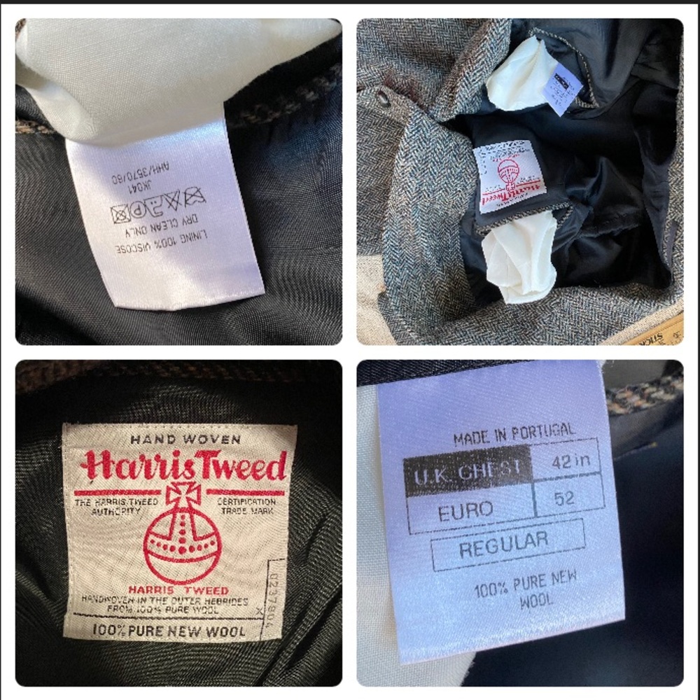 Harris Tweed Alexander London Gray Wool Sport Coat 52 - Picture 3 of 17